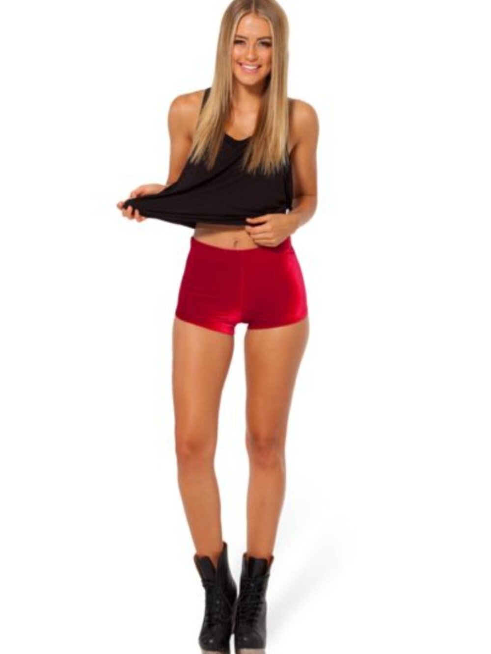New w/ tags BlackMilk Clothing Super Red Velvet Bummers limited release, small